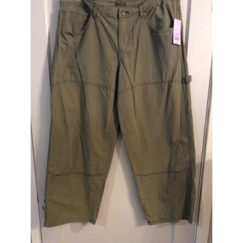 New NWT Olive Green Plus Size 16 Barrel Legged Pants